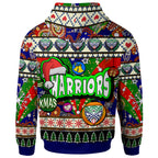 warriors-rugby-christmas-hoodie-custom-xmas-warriors-christmas-balls-snowflake-with-aboriginal-patterns-hoodie