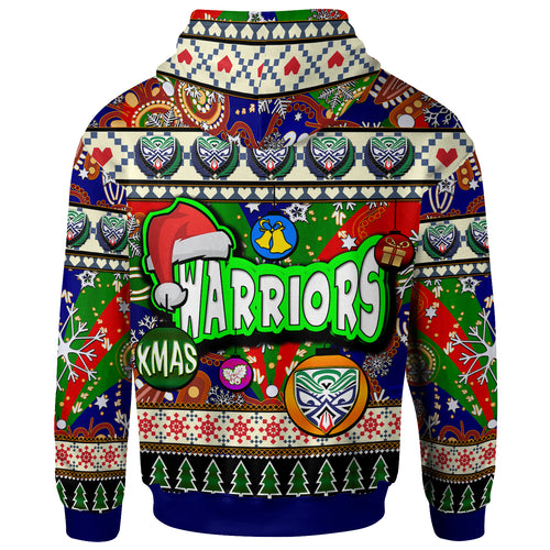 warriors-rugby-christmas-hoodie-custom-xmas-warriors-christmas-balls-snowflake-with-aboriginal-patterns-hoodie