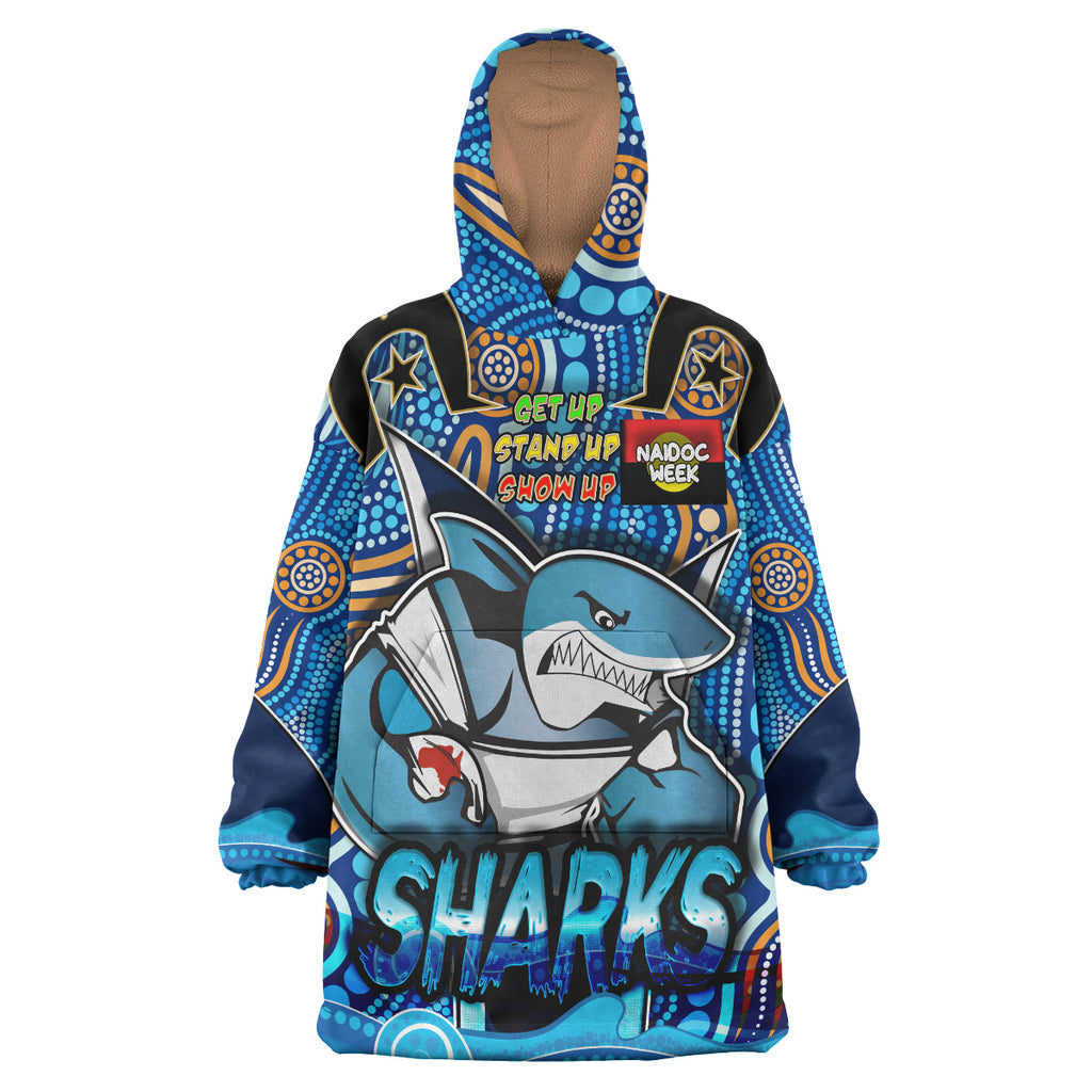 sharks-rugby-snug-hoodie-custom-sharks-rugby-ball-with-aboriginal-culture-and-naidoc-week-get-up-stand-up-show-up-oodie-blanket