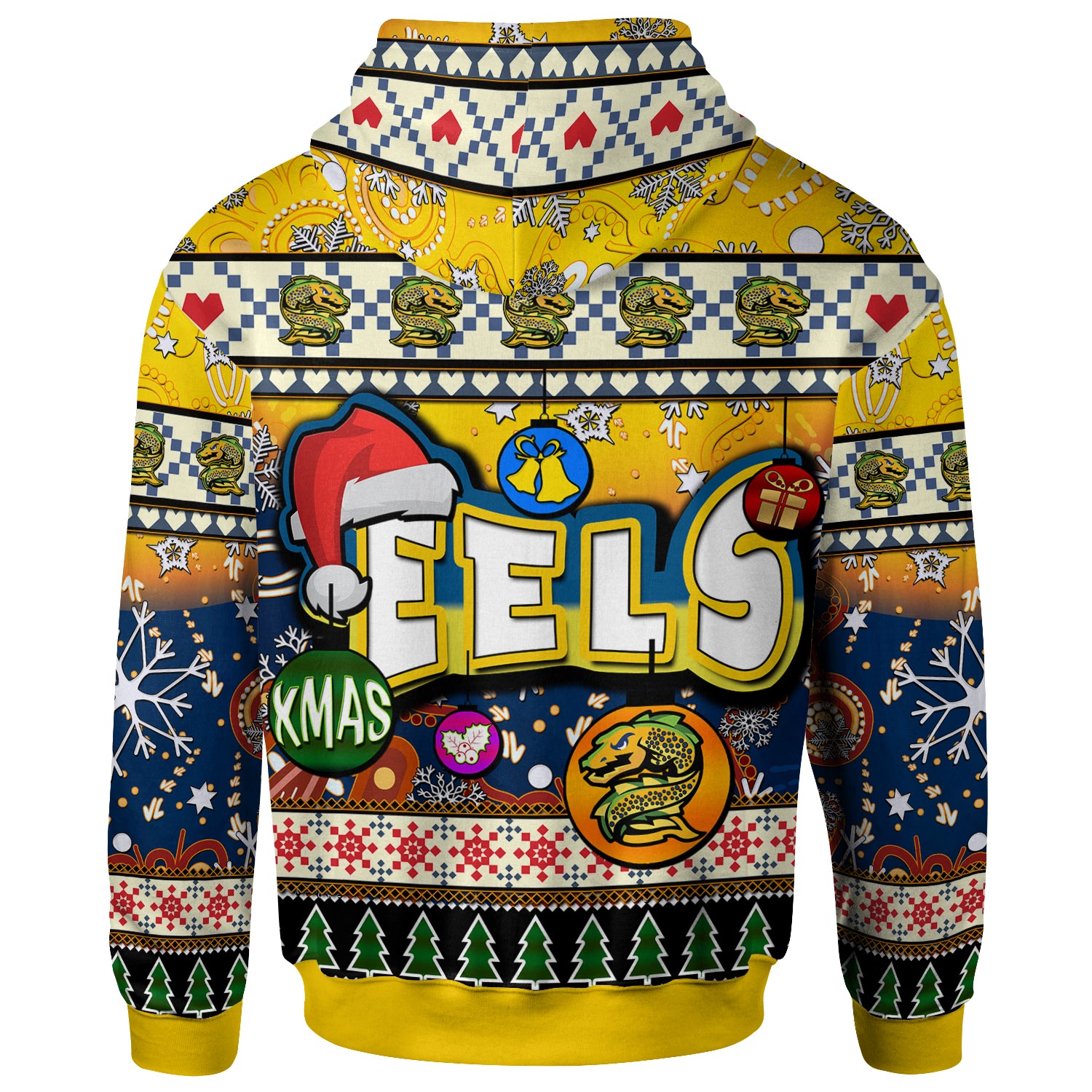eels-rugby-christmas-hoodie-custom-xmas-eels-christmas-balls-snowflake-with-aboriginal-patterns-hoodie