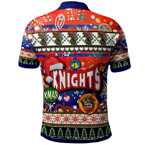 knights-rugby-christmas-polo-shirt-custom-xmas-knights-christmas-balls-snowflake-with-aboriginal-patterns-polo-shirt