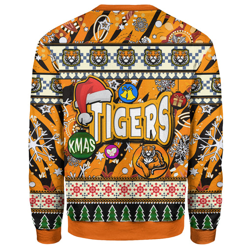 tigers-rugby-christmas-sweatshirt-custom-xmas-tigers-christmas-balls-snowflake-with-aboriginal-patterns-sweatshirt