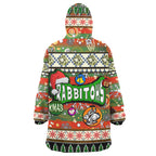 rabbitohs-rugby-christmas-snug-hoodie-custom-xmas-rabbitohs-christmas-balls-snowflake-with-aboriginal-patterns-wearable-blanket-hoodie