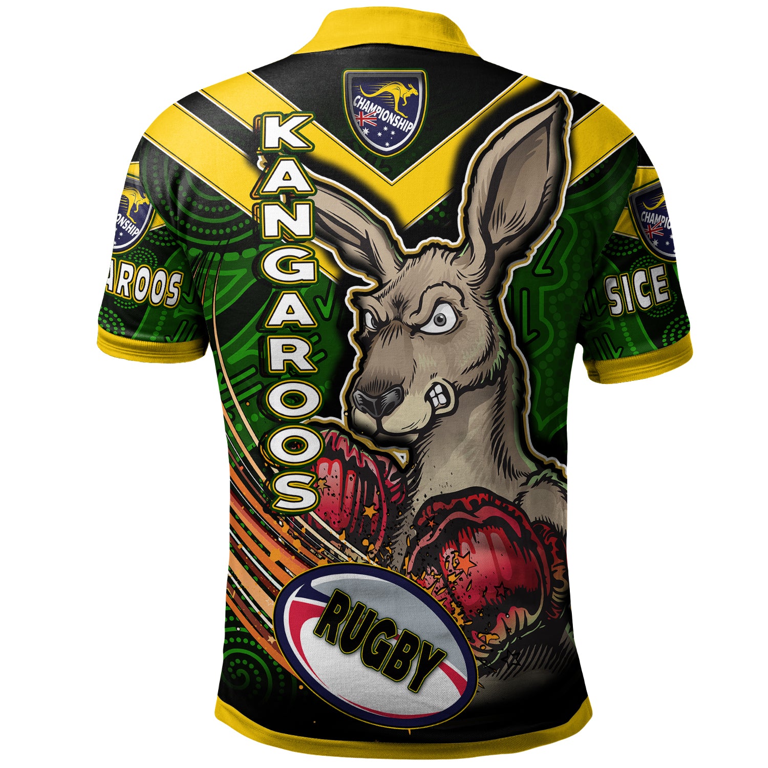 kangaroos-rugby-polo-shirt-custom-kangaroo-rugby-league-sport-style-aboriginal-culture-personalised-player-and-number-polo-shirt