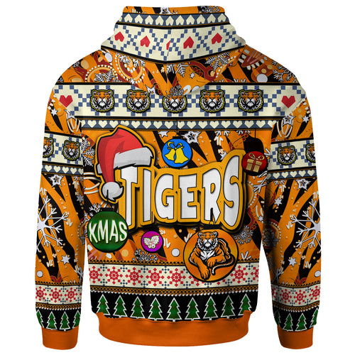 tigers-rugby-christmas-hoodie-custom-xmas-tigers-christmas-balls-snowflake-with-aboriginal-patterns-hoodie