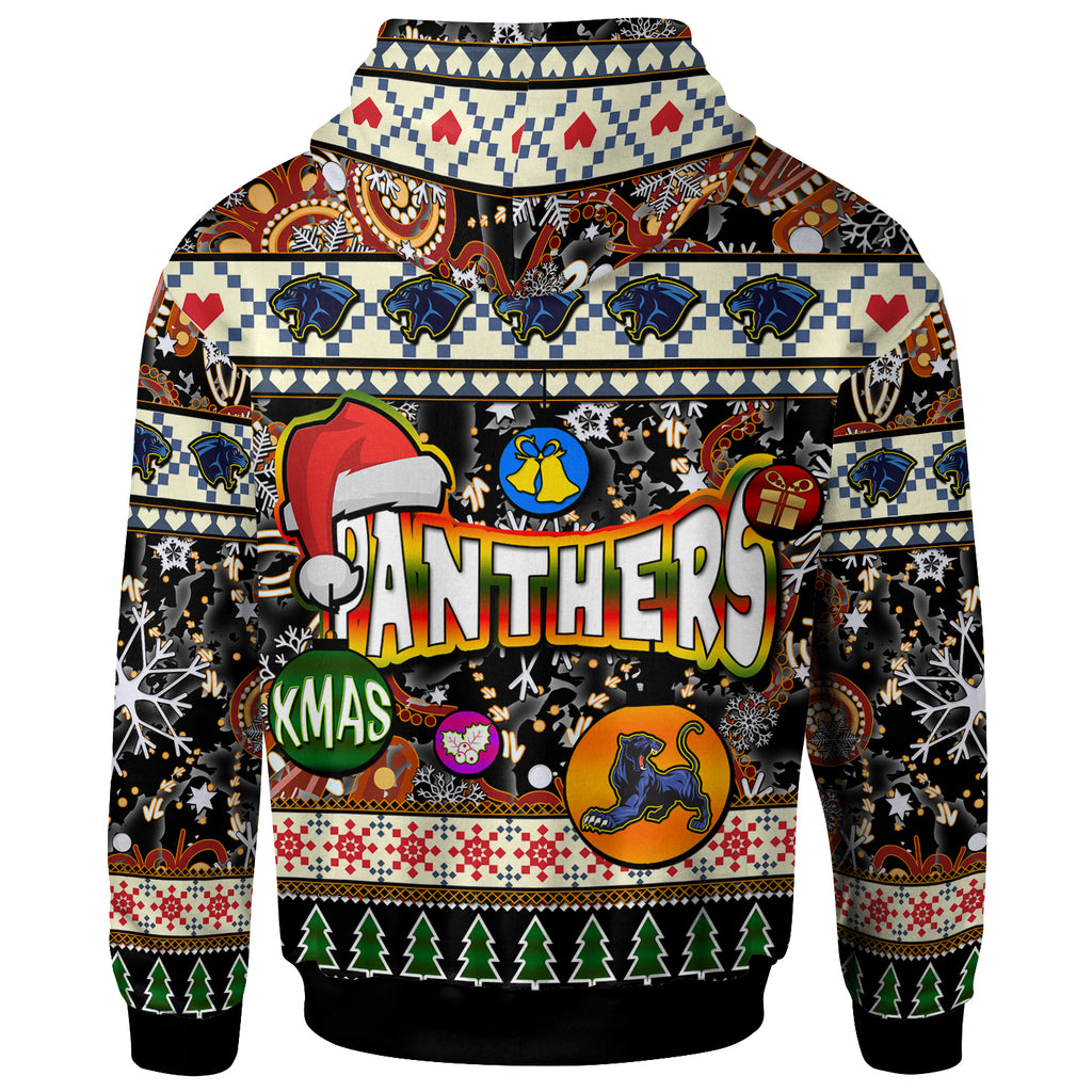 panthers-rugby-christmas-hoodie-custom-xmas-panthers-christmas-balls-snowflake-with-aboriginal-patterns-hoodie