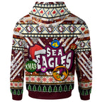 sea-eagle-rugby-christmas-hoodie-custom-xmas-sea-eagle-christmas-balls-snowflake-with-aboriginal-patterns-hoodie