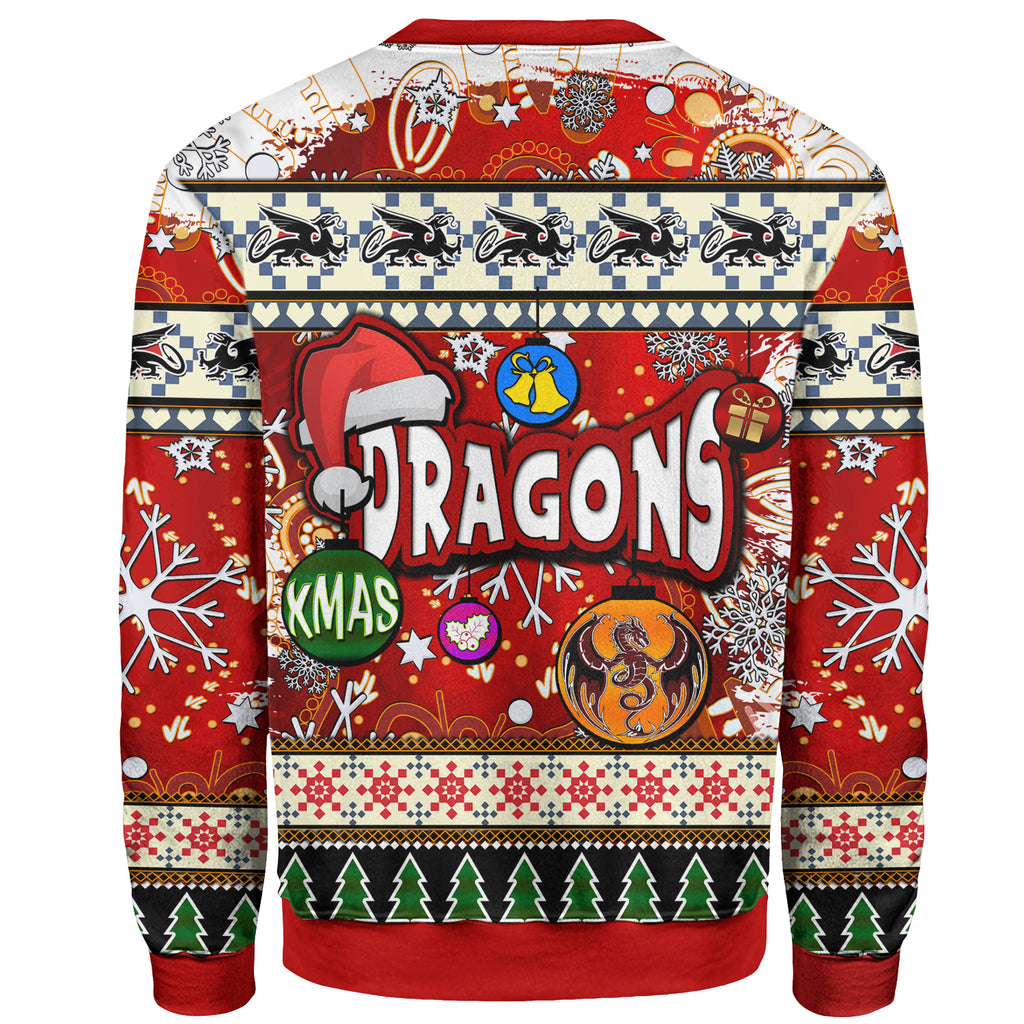 st-george-rugby-christmas-sweatshirt-custom-xmas-dragon-christmas-balls-snowflake-with-aboriginal-patterns-sweatshirt