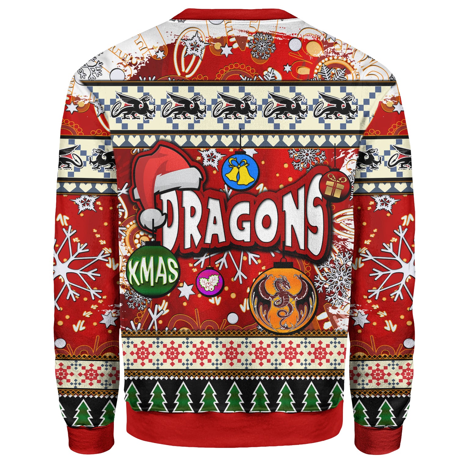 st-george-rugby-christmas-sweatshirt-custom-xmas-dragon-christmas-balls-snowflake-with-aboriginal-patterns-sweatshirt