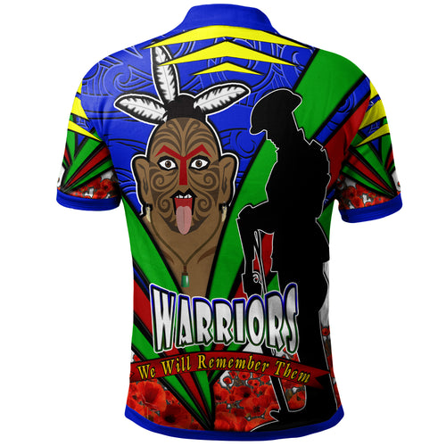 warriors-rugby-polo-shirt-custom-warriors-we-will-remember-them-and-poppies-polo-shirt