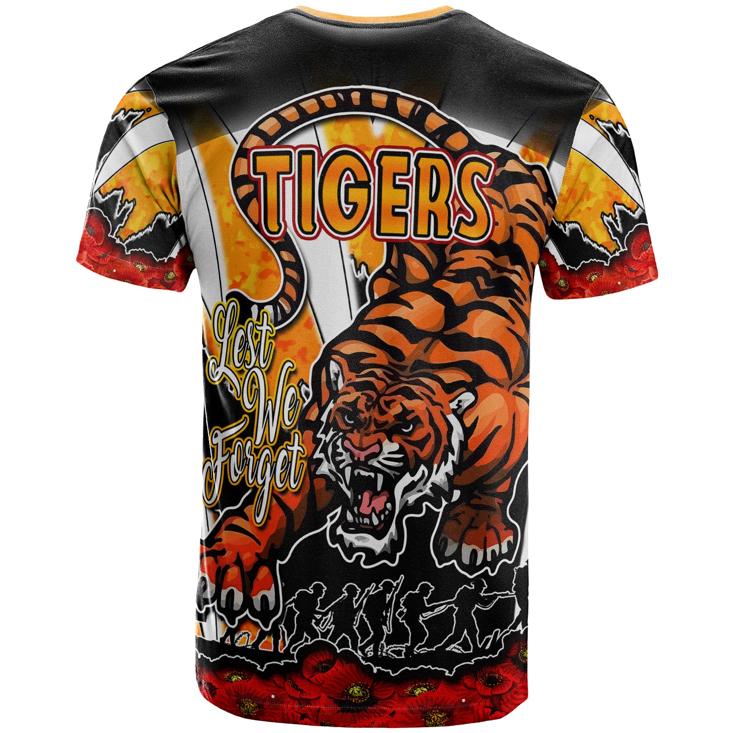 tigers-rugby-t-shirt-custom-tigers-lest-we-forget-and-poppies-t-shirt