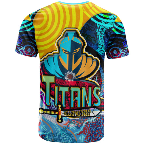nrlw-titans-rugby-t-shirt-custom-titans-womens-rugby-league-aboriginal-dot-painting-player-and-number-woman-t-shirt
