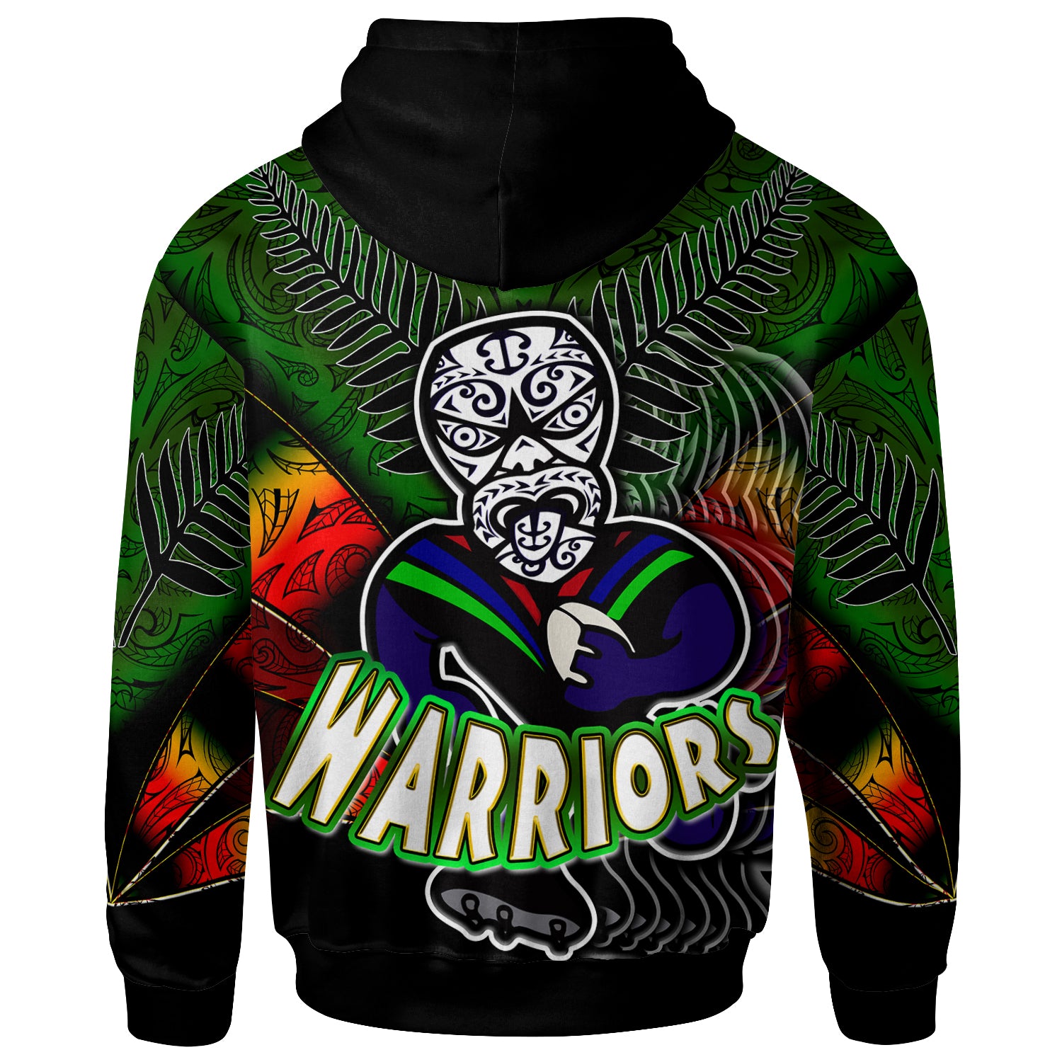 warriors-rugby-hoodie-custom-warrios-maori-mask-rugby-player-maori-style-ethnic-ornament-pattern-player-and-number-hoodie