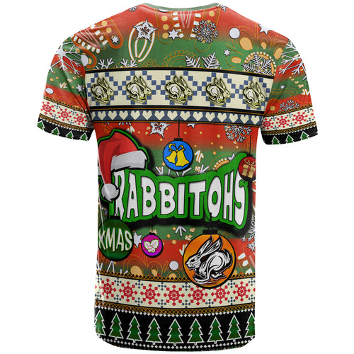 rabbitohs-rugby-christmas-t-shirt-custom-xmas-rabbitohs-christmas-balls-snowflake-with-aboriginal-patterns-t-shirt