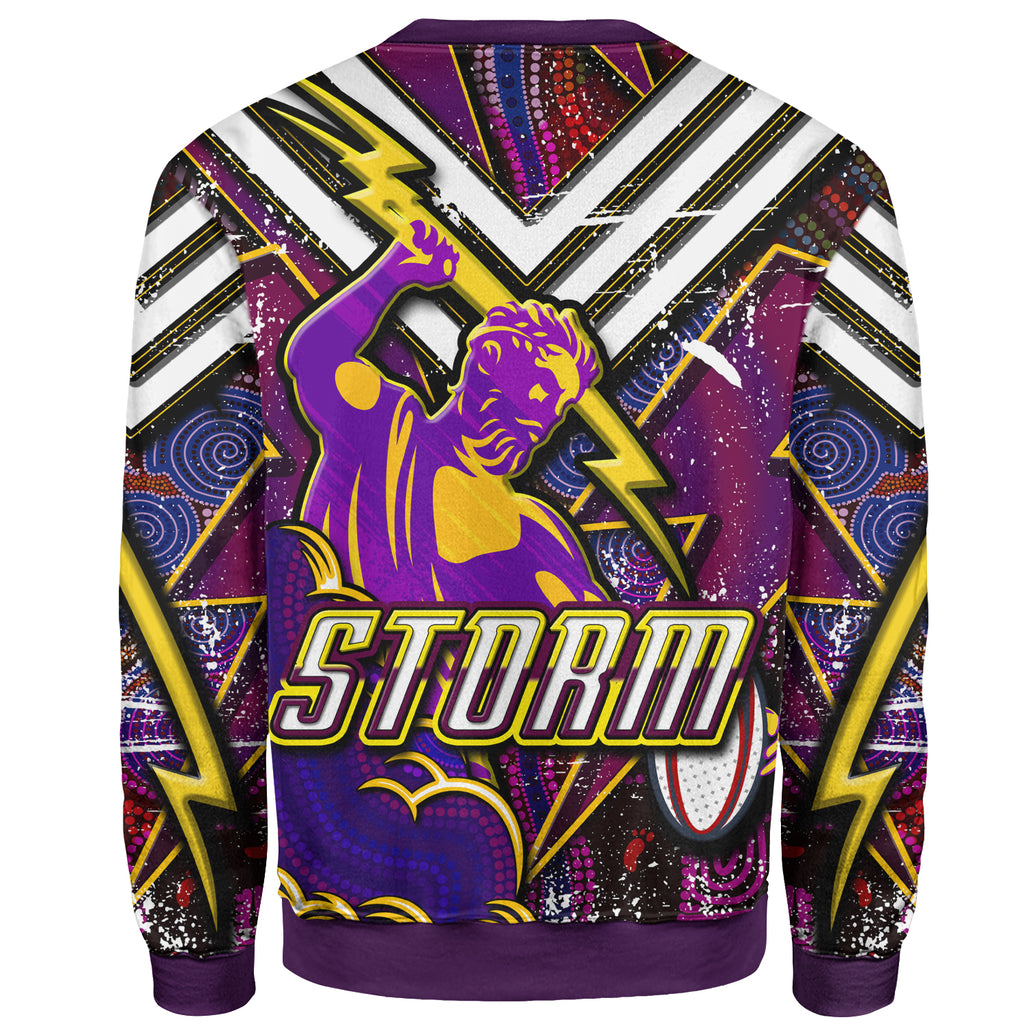 storm-rugby-sweatshirt-custom-storm-and-thunder-aboriginal-style-of-dot-background-personalised-player-sweatshirt