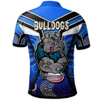 bulldogs-rugby-polo-shirt-custom-bulldog-rugby-ball-with-aboriginal-pattern-personalised-player-and-number-polo-shirt
