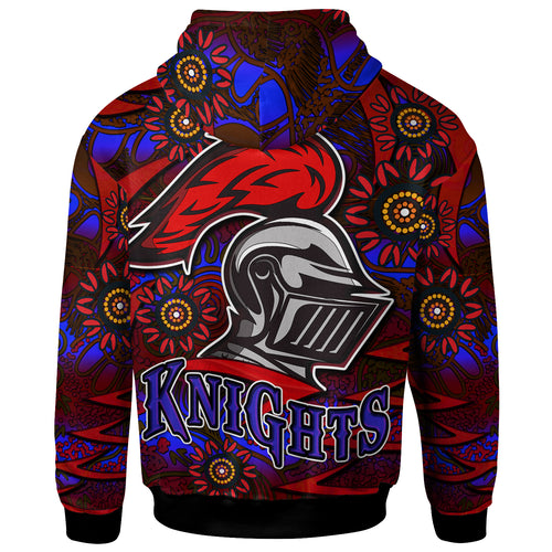 nrlw-knights-rugby-hoodie-custom-knights-womens-rugby-league-aboriginal-style-player-and-number-woman-hoodie