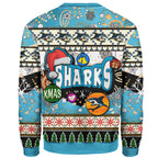 sharks-rugby-christmas-sweatshirt-custom-xmas-sharks-christmas-balls-snowflake-with-aboriginal-patterns-sweatshirt