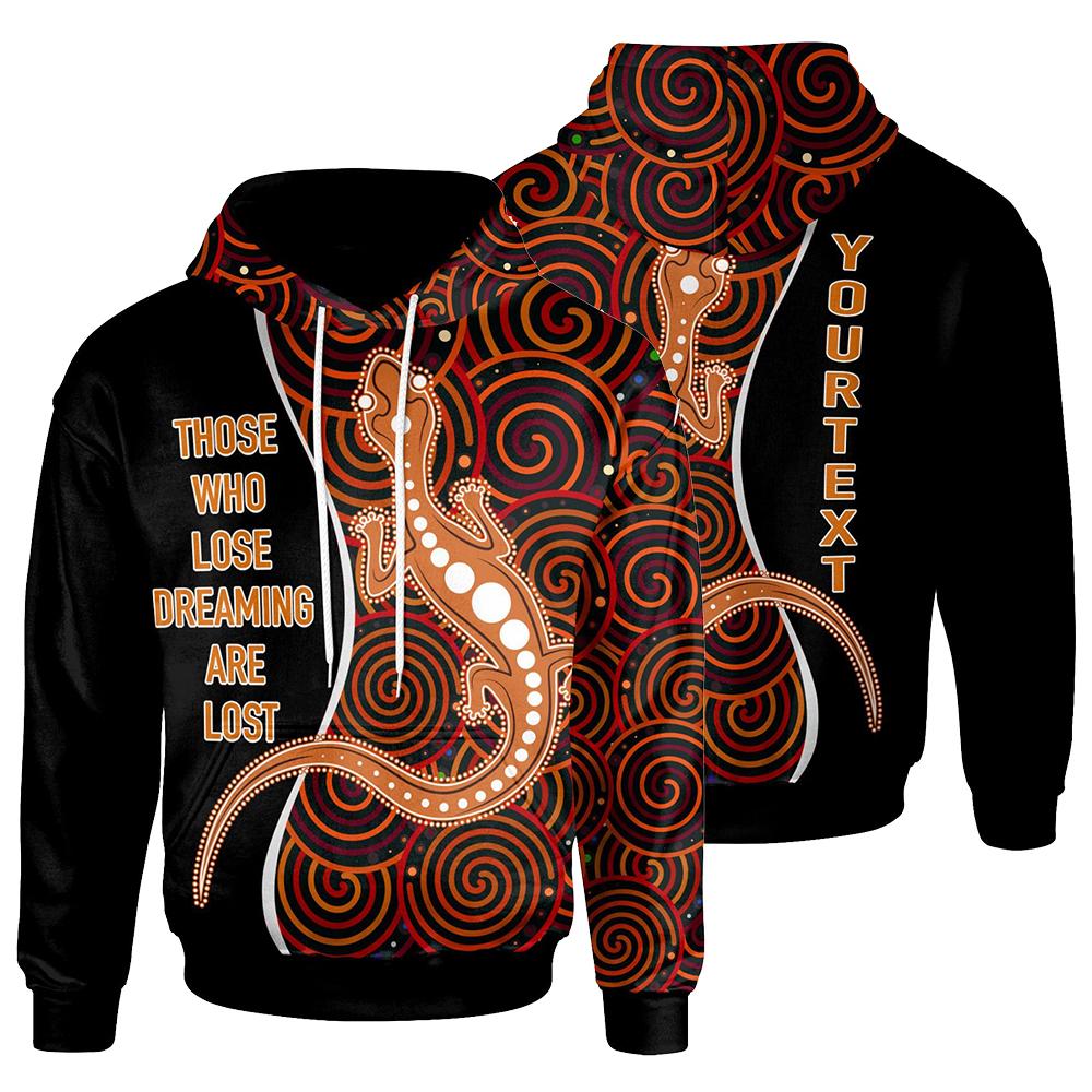 aboriginal-personalised-hoodie-indigenous-lizard-dreaming