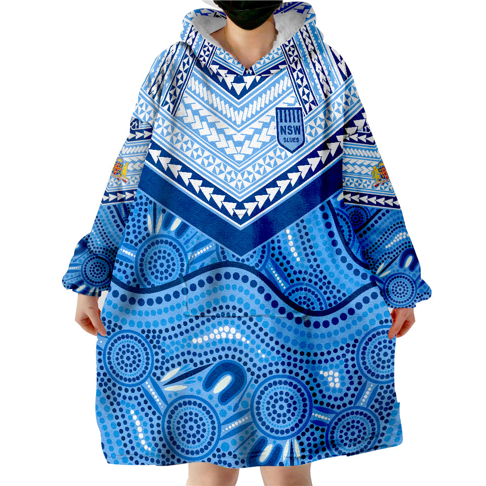 nsw-blues-aboriginal-and-polynesia-admirable-wearable-blanket-hoodie