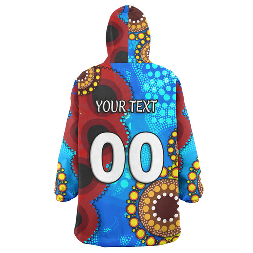 knights-rugby-snug-hoodie-custom-knights-ball-australian-aboriginal-painting-personalised-player-and-number-oodie-blanket