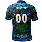 sharks-rugby-polo-shirt-custom-sharks-rugby-with-fish-aboriginal-style-personalised-player-and-number-polo-shirt