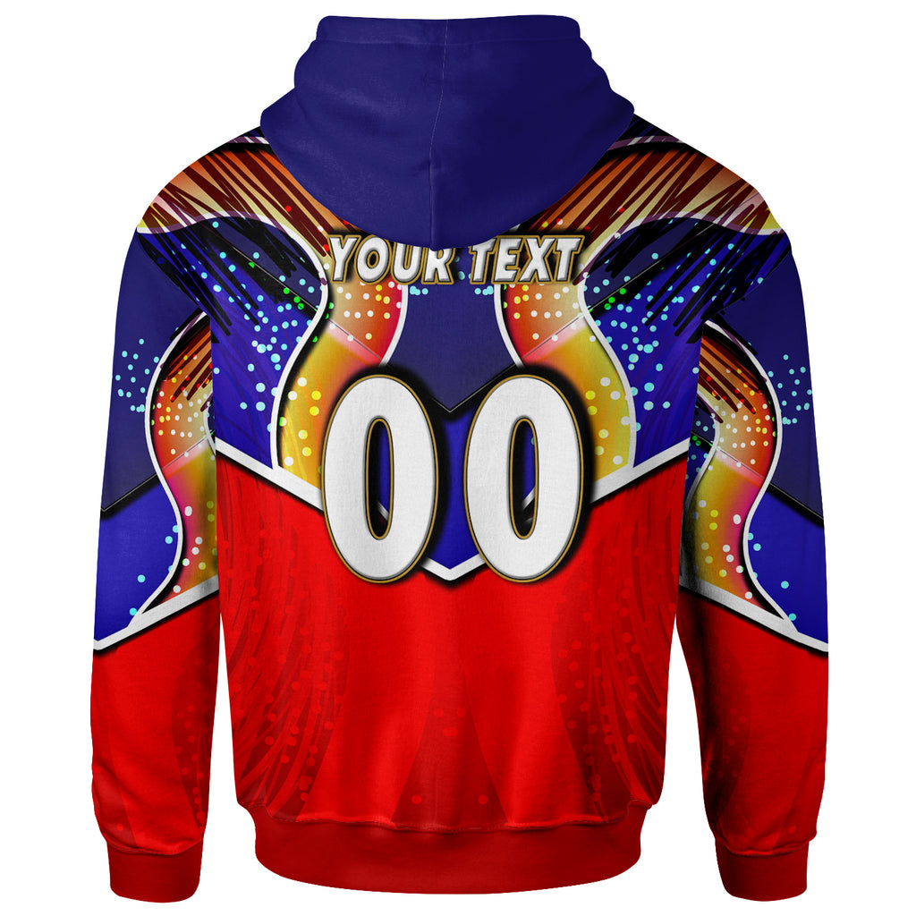roosters-rugby-hoodie-custom-rooster-mascot-with-cup-nrl-grand-final-player-and-number-hoodie
