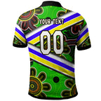 raiders-rugby-polo-shirt-custom-raiders-with-rugby-ball-aboriginal-art-personalised-player-and-number-polo-shirt