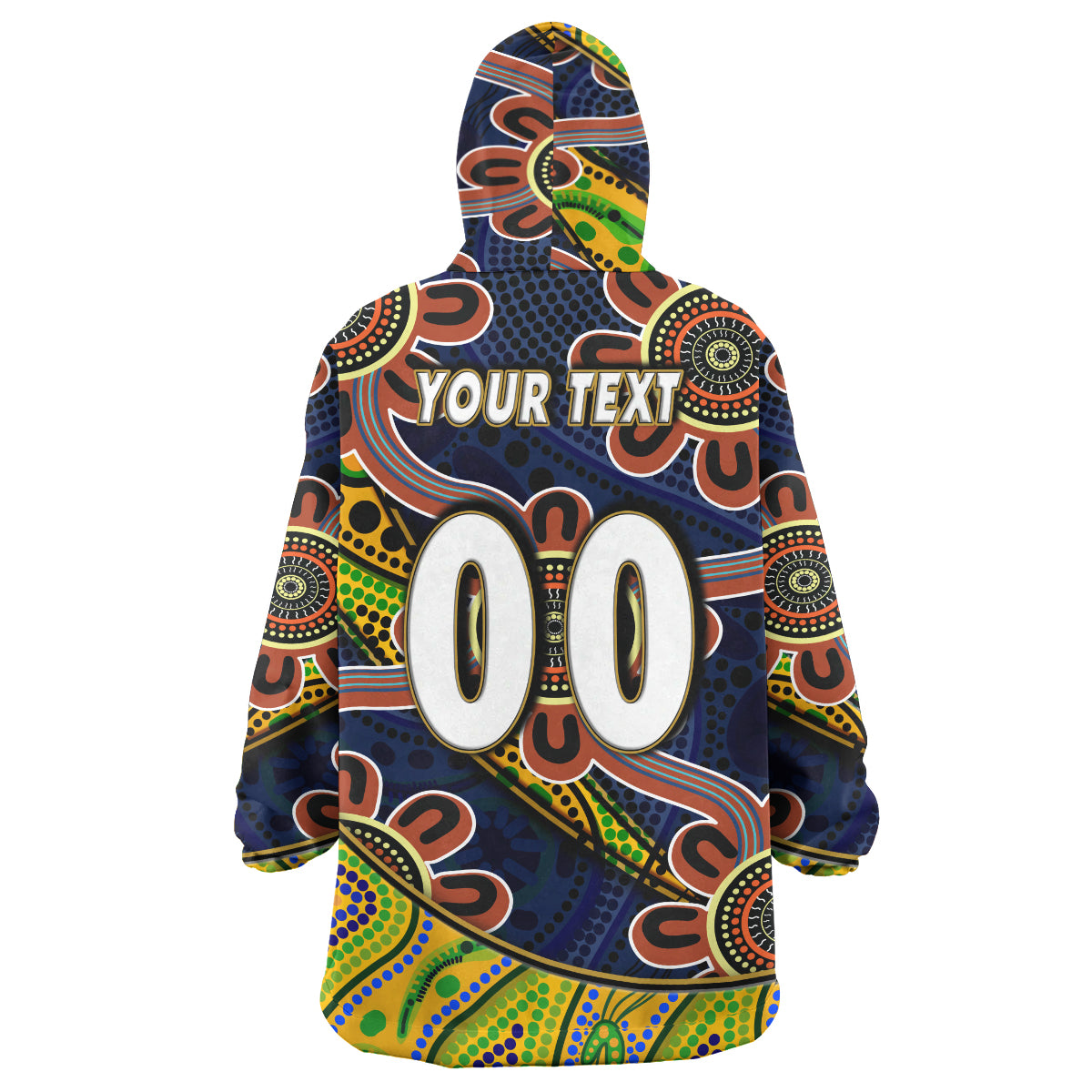 nrlw-eels-rugby-snug-hoodie-custom-eels-womens-rugby-league-with-aboriginal-style-player-and-number-oodie-blanket