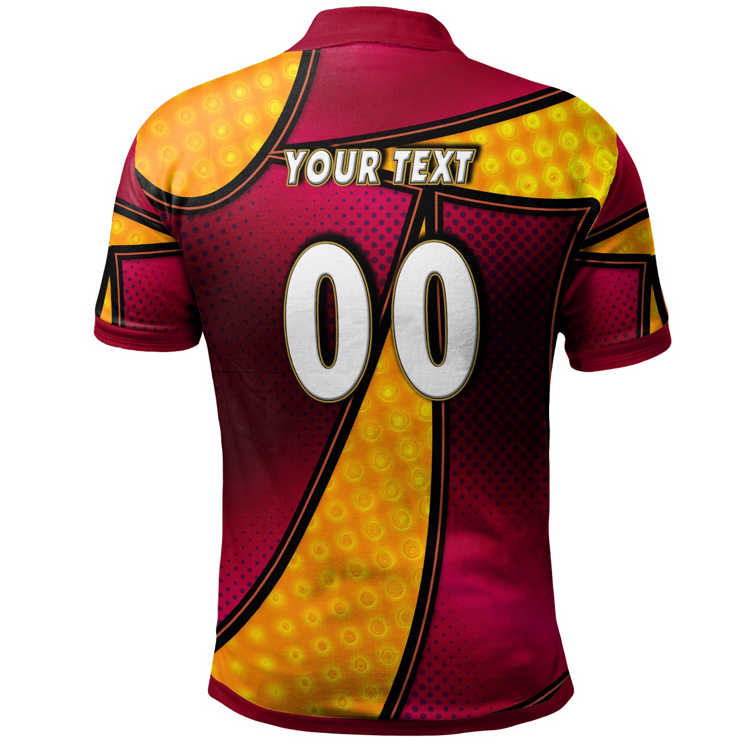 broncos-rugby-polo-shirt-custom-broncos-horse-rugby-nrl-grand-final-with-dot-painting-personalised-player-and-number-polo-shirt