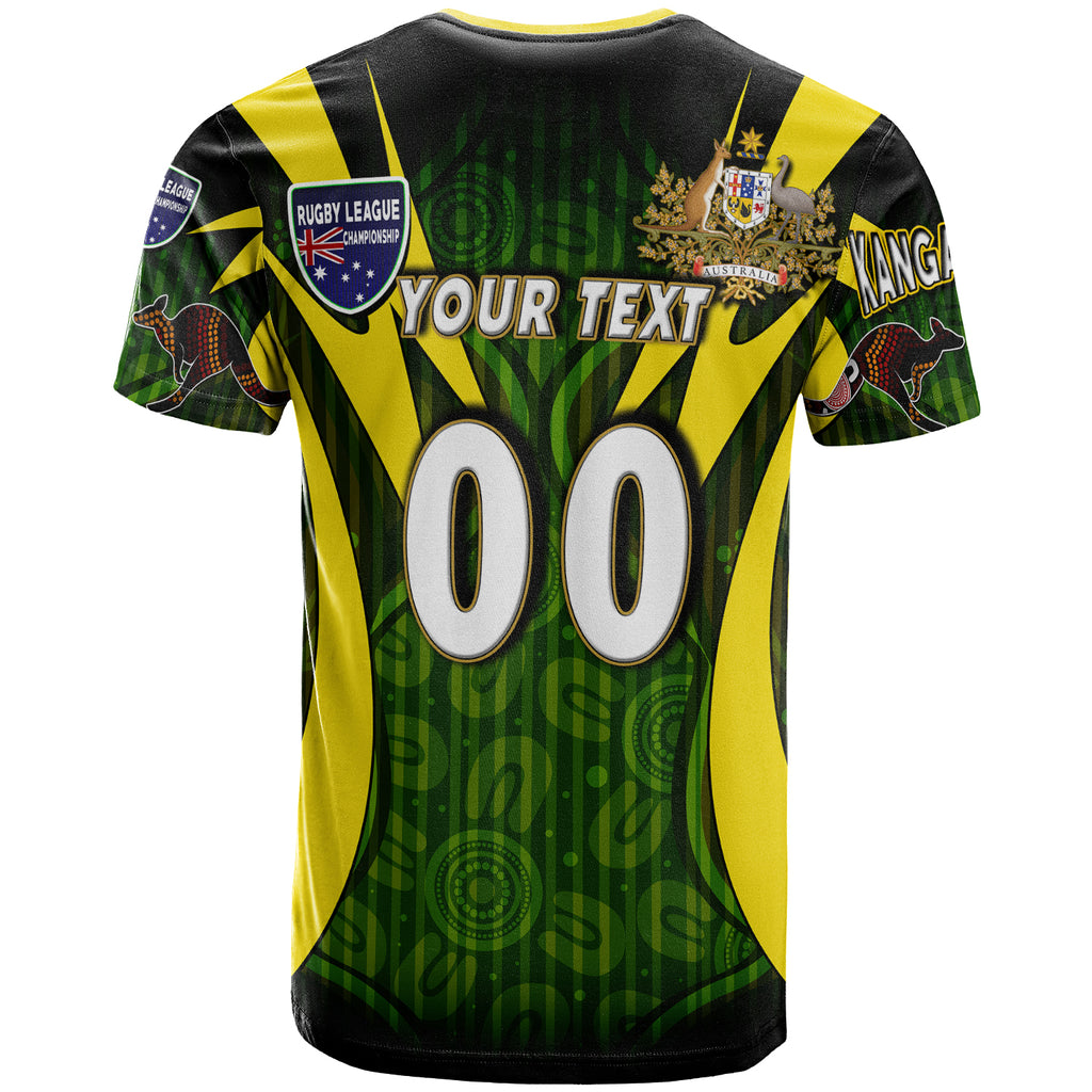 kangaroos-rugby-t-shirt-custom-kangaroo-rugby-league-coat-of-arms-aboriginal-culture-personalised-player-and-number-t-shirt