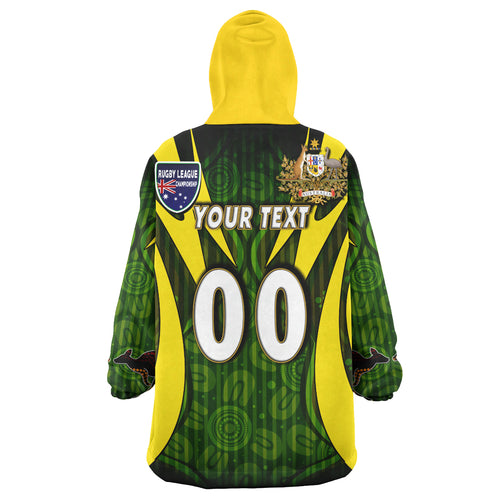 kangaroos-rugby-snug-hoodie-custom-kangaroo-rugby-league-coat-of-arms-aboriginal-culture-personalised-player-and-number-oodie-blanket