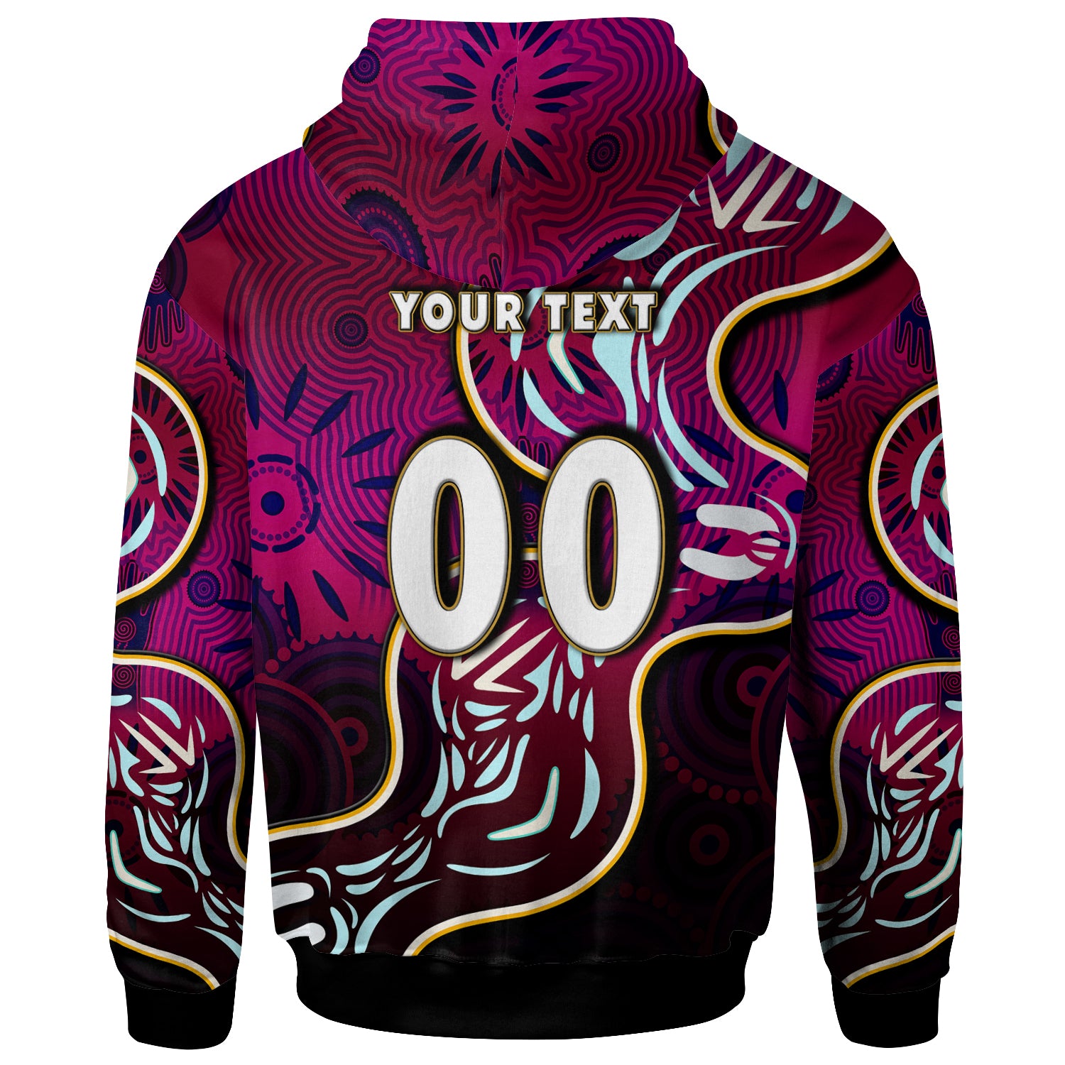 sea-eagles-rugby-hoodie-custom-eagles-rugby-with-aboriginal-patterns-personalised-player-and-number-hoodie