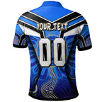 bulldogs-rugby-polo-shirt-custom-bulldog-rugby-ball-with-aboriginal-pattern-personalised-player-and-number-polo-shirt