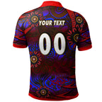 nrlw-knights-rugby-polo-shirt-custom-knights-womens-rugby-league-aboriginal-style-player-and-number-woman-polo-shirt