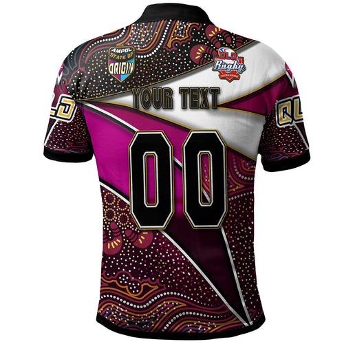 queensland-rugby-league-team-polo-shirt-custom-queensland-maroons-with-aboriginal-patterns-state-of-origin-polo-shirt