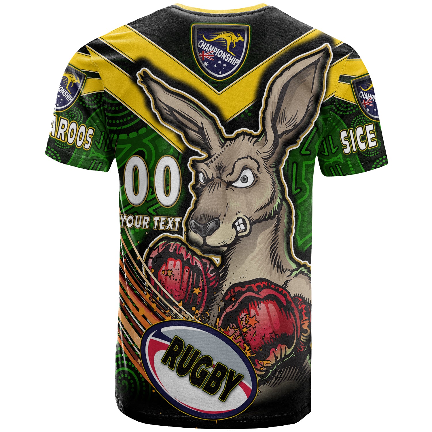 kangaroos-rugby-t-shirt-custom-kangaroo-rugby-league-sport-style-aboriginal-culture-personalised-player-and-number-t-shirt