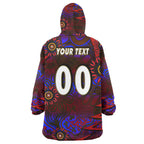 nrlw-knights-rugby-snug-hoodie-custom-knights-womens-rugby-league-aboriginal-style-player-and-number-woman-oodie-blanket