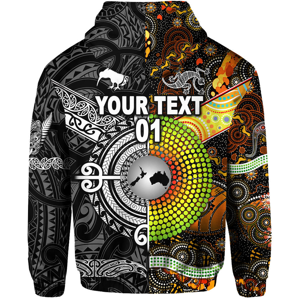 custom-personalised-new-zealand-maori-aotearoa-and-australia-aboriginal-hoodie-together-black-custom-text-and-number