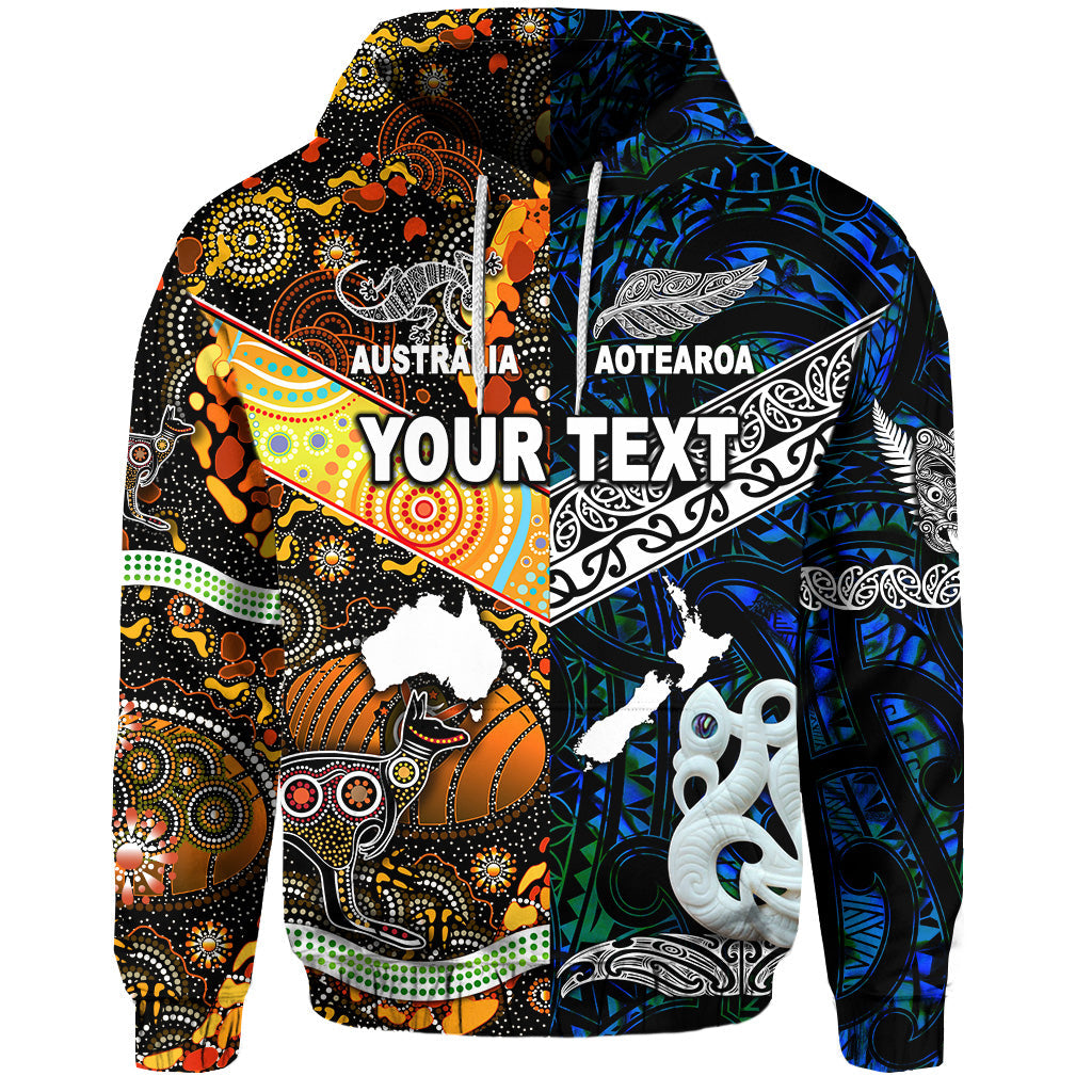 custom-personalised-new-zealand-maori-aotearoa-and-australia-aboriginal-hoodie-together-blue