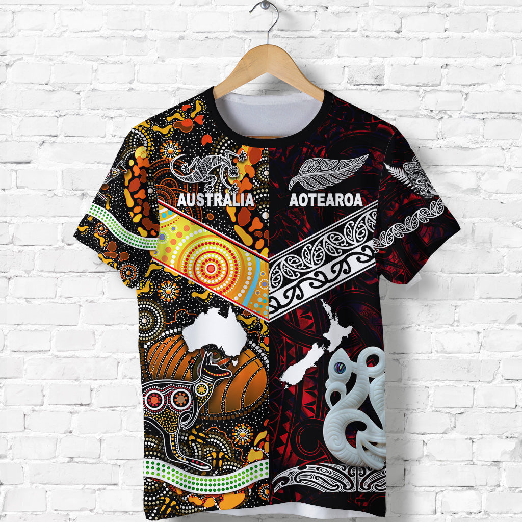 new-zealand-maori-aotearoa-and-australia-aboriginal-t-shirt-together-red
