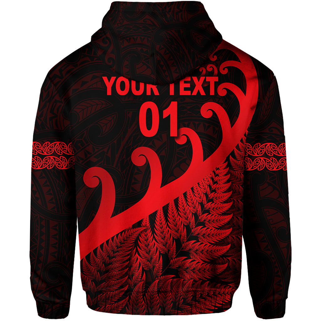 custom-personalised-new-zealand-rugby-maori-hoodie-silver-fern-koru-vibes-red