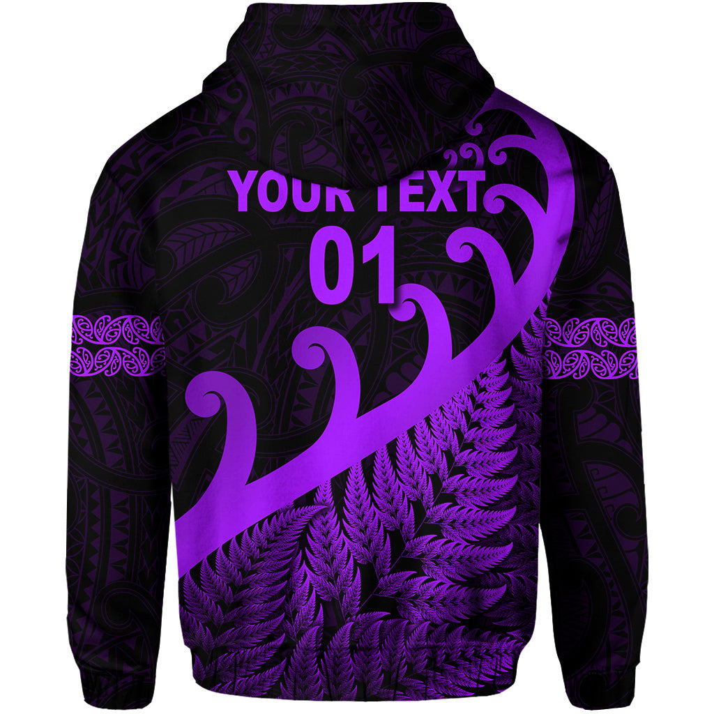 custom-personalised-new-zealand-rugby-maori-hoodie-silver-fern-koru-vibes-purple