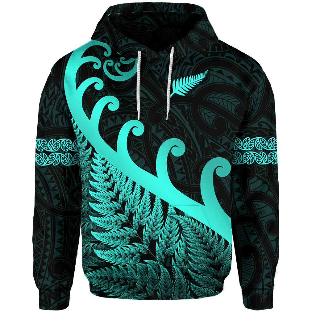 custom-personalised-new-zealand-rugby-maori-hoodie-silver-fern-koru-vibes-turquoise