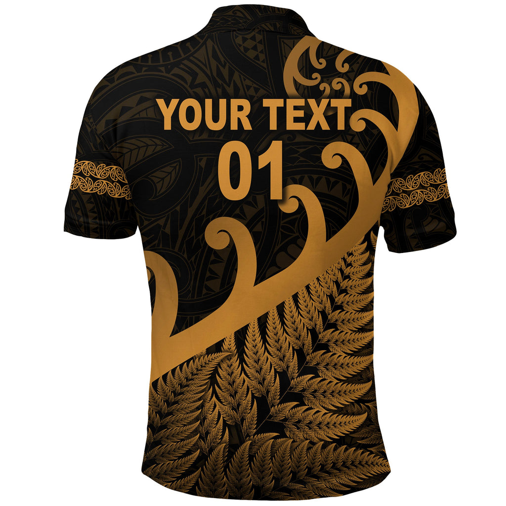 custom-personalised-new-zealand-rugby-maori-polo-shirt-silver-fern-koru-vibes-gold