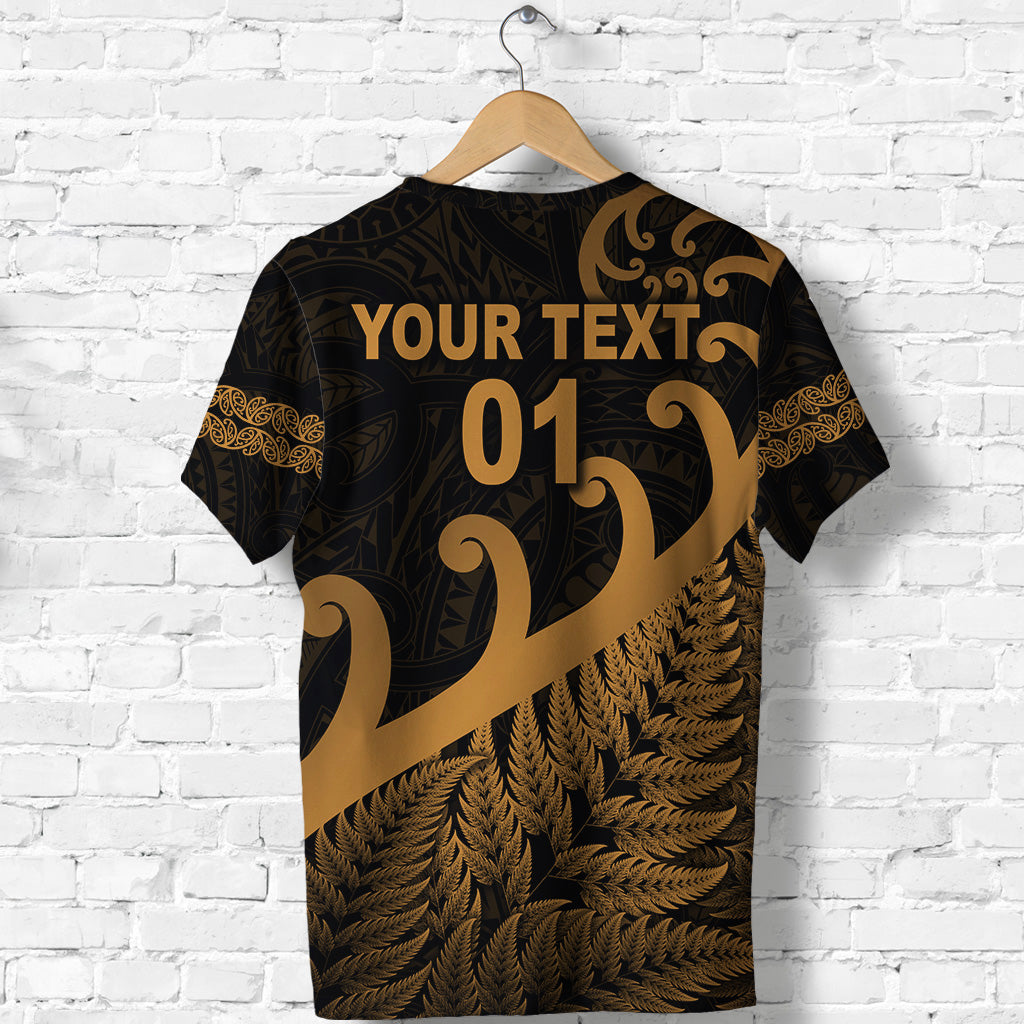 custom-personalised-new-zealand-rugby-maori-t-shirt-silver-fern-koru-vibes-gold