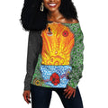 Anzac Day Off Shoulder Sweater - Lest We Forget Poppy - Vibe Hoodie