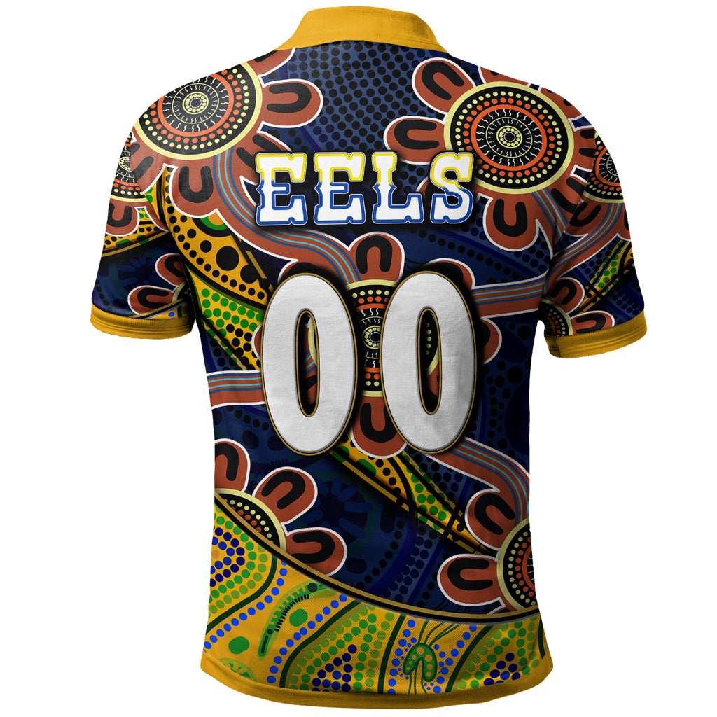 nrlw-eels-rugby-polo-shirt-custom-eels-womens-rugby-league-with-aboriginal-style-player-and-number-polo-shirt