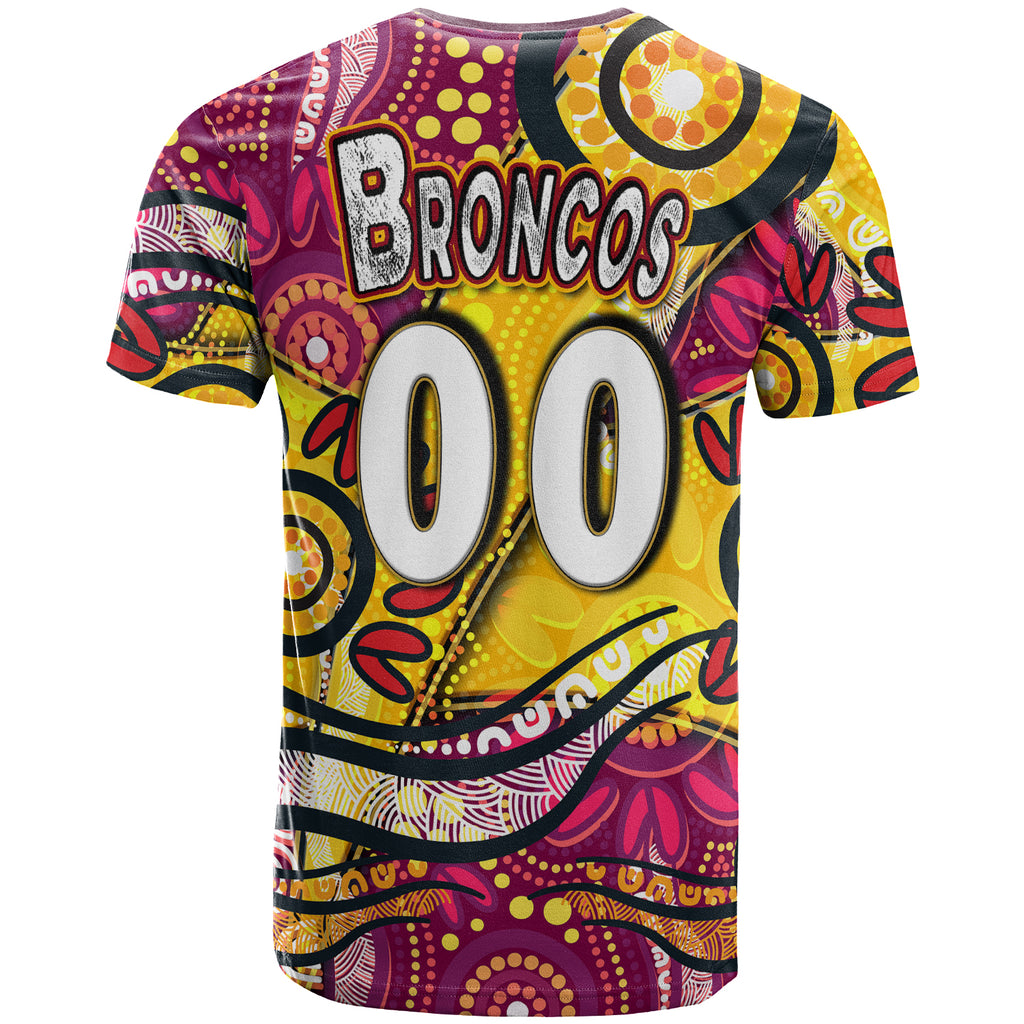 nrlw-broncos-rugby-t-shirt-custom-broncos-rugby-womens-rugby-league-aboriginal-dot-painting-t-shirt