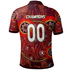 maroons-rugby-polo-shirt-custom-maroons-kangaroo-with-aboriginal-style-of-dot-painting-personalised-player-and-number-polo-shirt